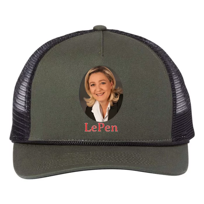 Marine Le Pen France Retro Rope Trucker Hat Cap