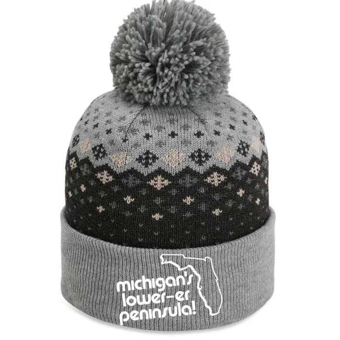 Michigans LowerEr Peninsula Apparel The Baniff Cuffed Pom Beanie