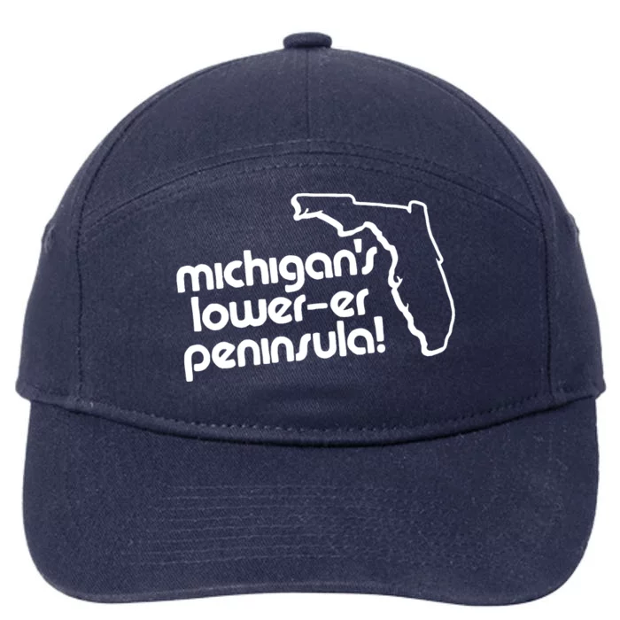 Michigans LowerEr Peninsula Apparel 7-Panel Snapback Hat