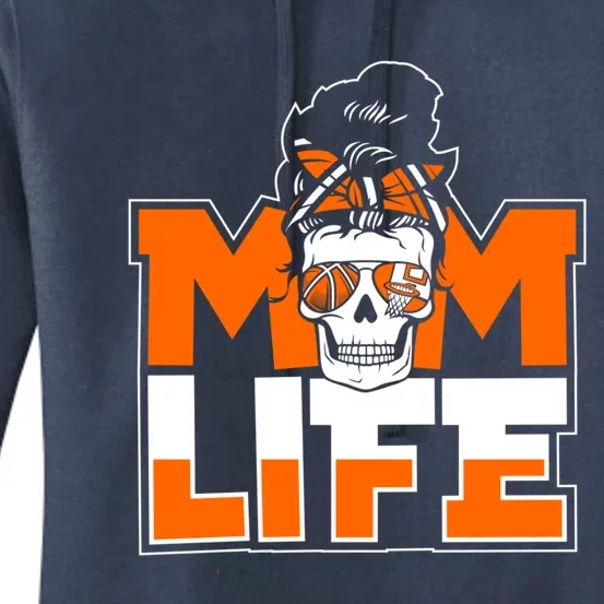 Mom Life Pro Player Professional Lover Basketball Gift Women's Pullover Hoodie