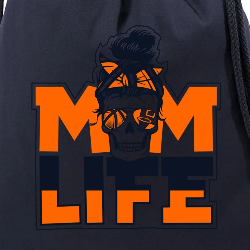 Mom Life Pro Player Professional Lover Basketball Funny Gift Drawstring Bag