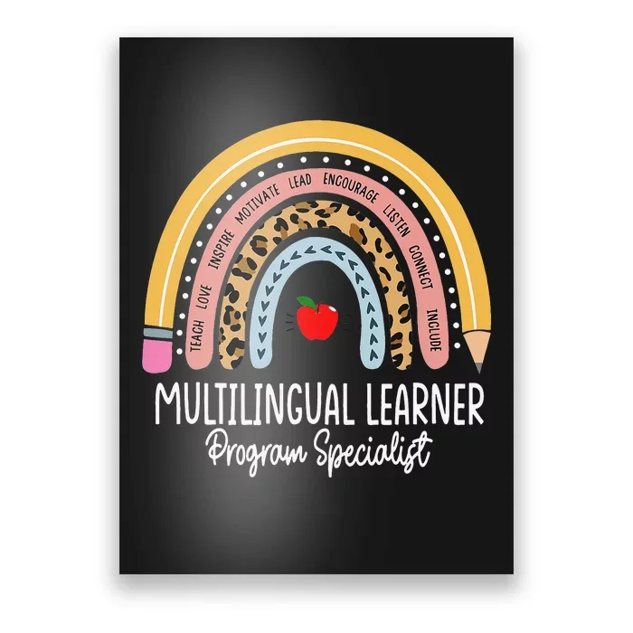 Multilingual Learner Program Specialist Rainbow El Teacher Poster