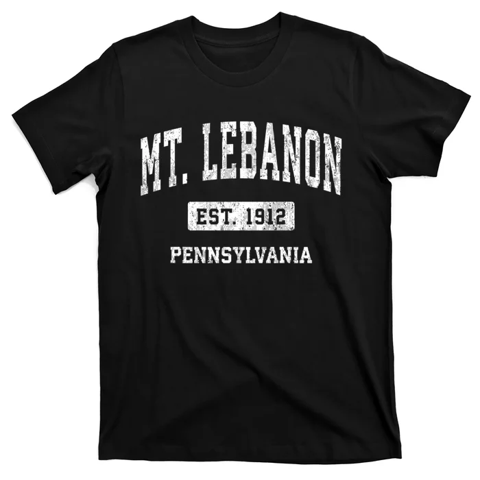 Mt. Lebanon Pennsylvania Pa Vintage Athletic Sports T-Shirt