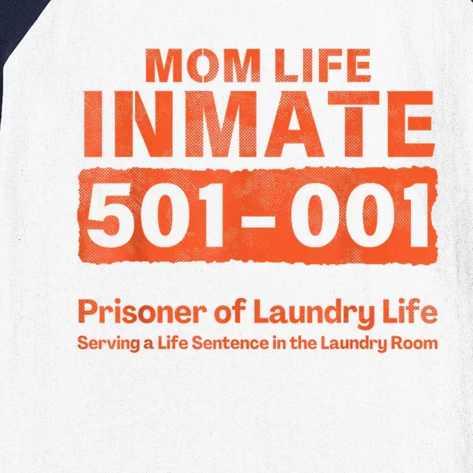 Mom Life Prisoner Inmate Funny Jail Halloween Costume Baseball Sleeve Shirt