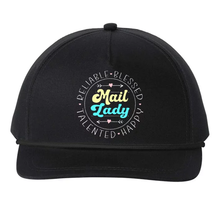 Mail Lady Postal Worker Snapback Five-Panel Rope Hat