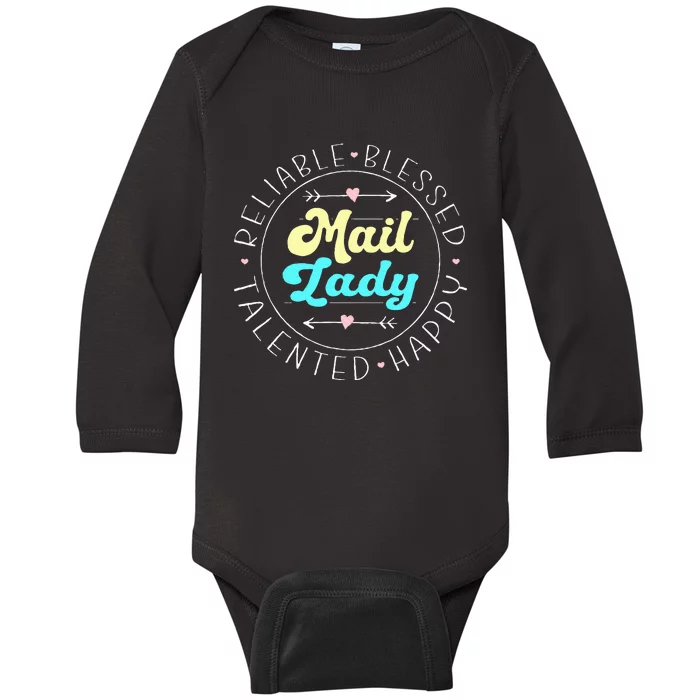 Mail Lady Postal Worker Baby Long Sleeve Bodysuit