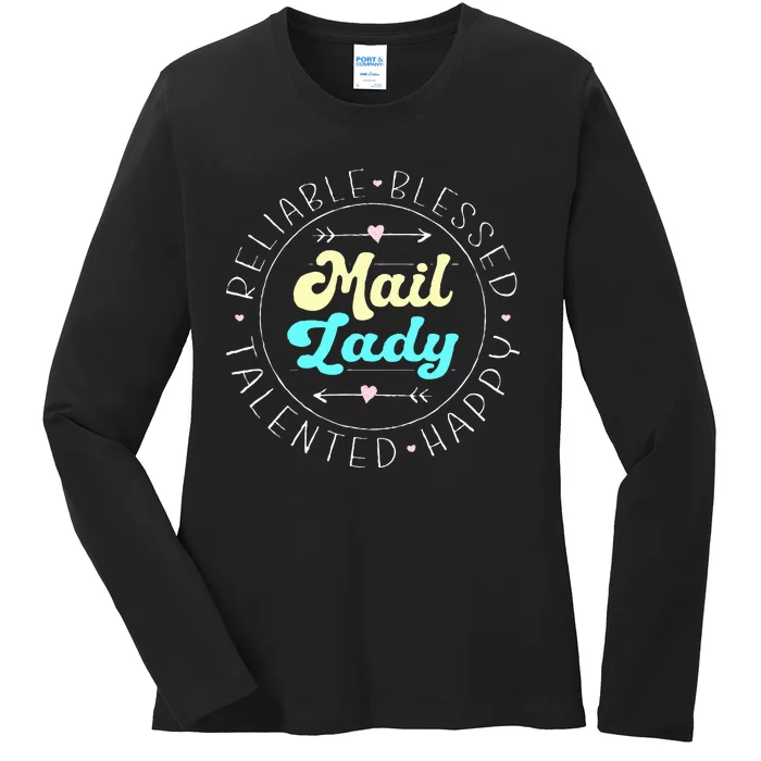 Mail Lady Postal Worker Ladies Long Sleeve Shirt