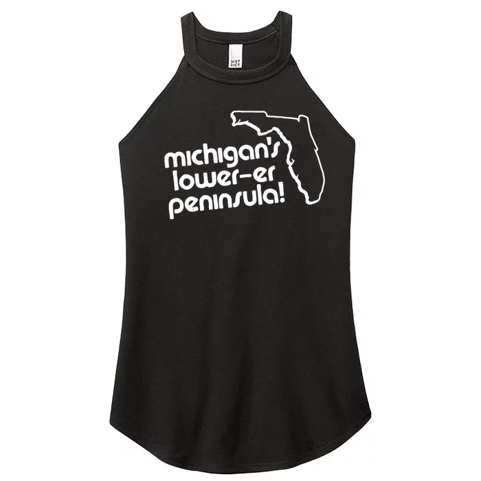 Michigans LowerEr Peninsula Apparel Women’s Perfect Tri Rocker Tank