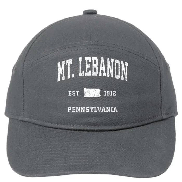 Mt. Lebanon Pennsylvania Pa Vintage Athletic Sports 7-Panel Snapback Hat