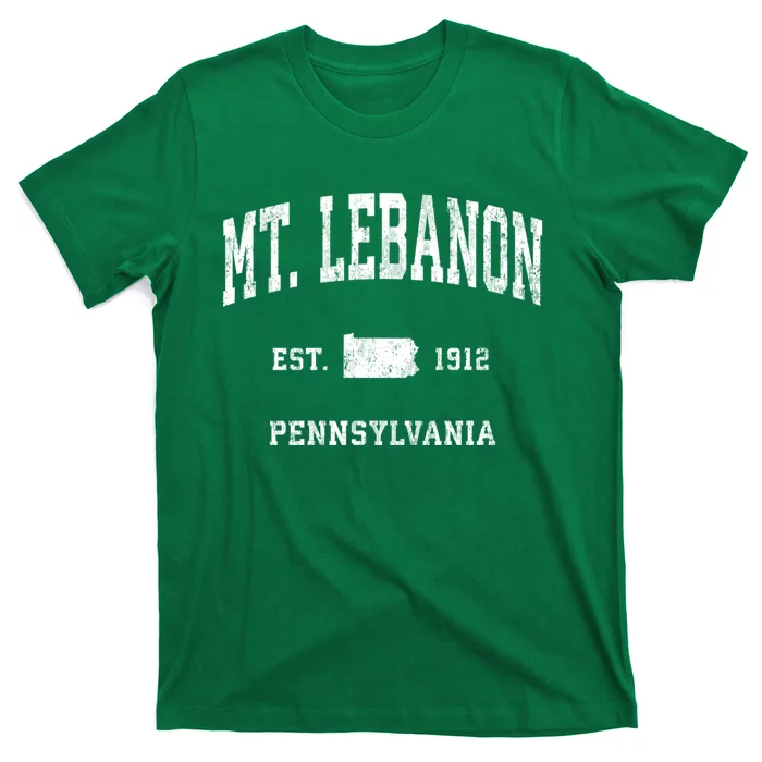 Mt. Lebanon Pennsylvania Pa Vintage Athletic Sports T-Shirt