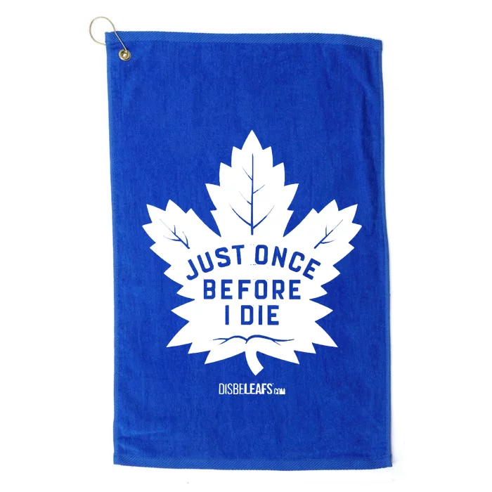 Maple Leafs &Quot;Just Once&quot; Dark Platinum Collection Golf Towel