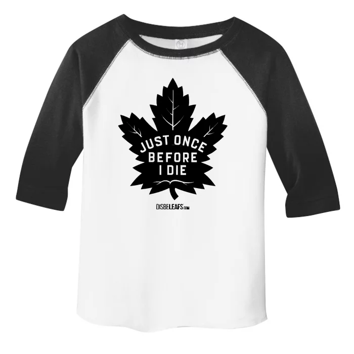 Maple Leafs &Quot;Just Once&quot; Dark Toddler Fine Jersey T-Shirt