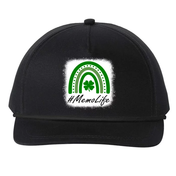 Memo Life Rainbow Lucky Grandma St Patrick's Day Great Gift Snapback Five-Panel Rope Hat