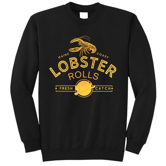 Maine Lobster Roll Vintage Distressed Sea Life Sweatshirt