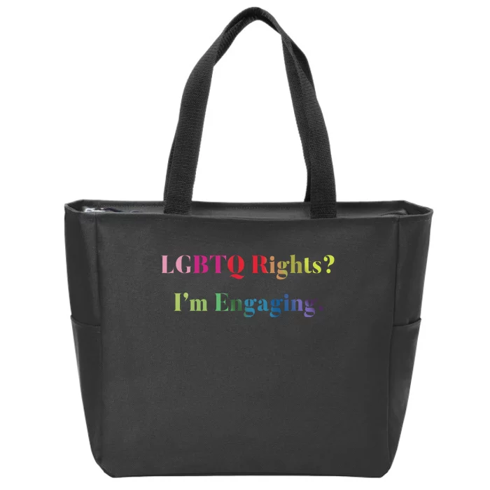 Meredithmarks Lgbtq Rights IM Engaging Zip Tote Bag