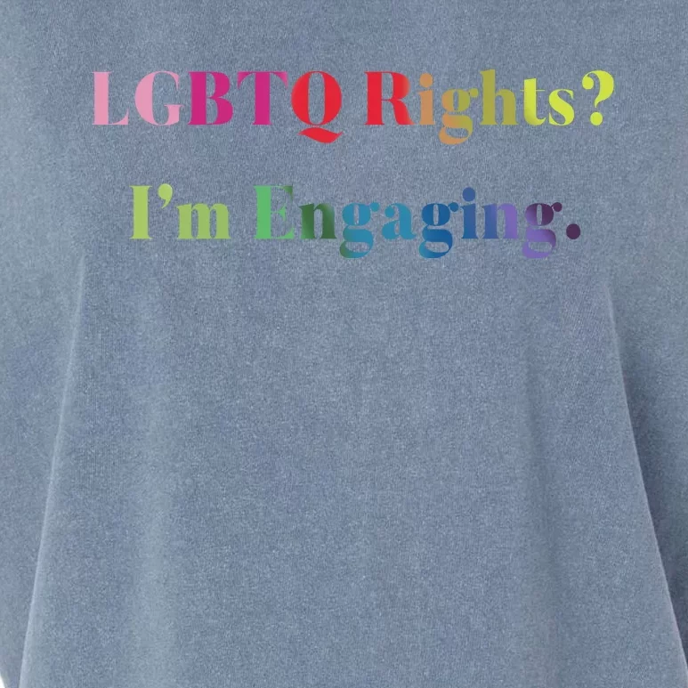 Meredithmarks Lgbtq Rights IM Engaging Garment-Dyed Women's Muscle Tee