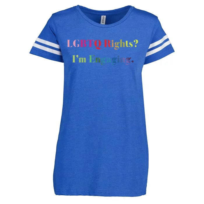 Meredithmarks Lgbtq Rights IM Engaging Enza Ladies Jersey Football T-Shirt