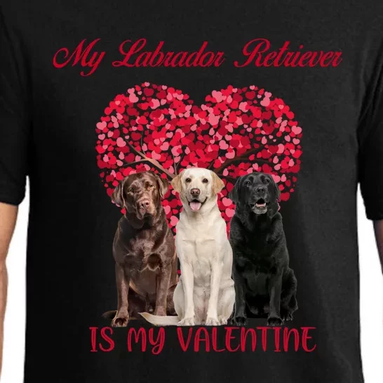 My Labrador Retriever Is My Valentine Dog Lover Valentines Gift Pajama Set