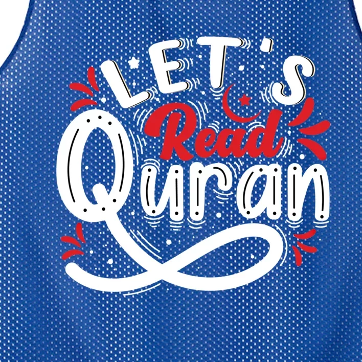 Muslim Lets Read Quran Islamic Quote Great Gift Mesh Reversible Basketball Jersey Tank