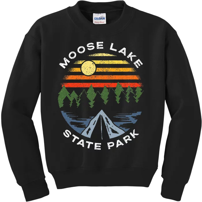 Moose Lake State Park Minnesota Camping Mn Souvenir Kids Sweatshirt