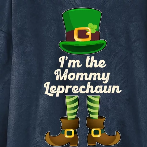 Mommy Leprechaun St Patricks Day Mom Grandma Aunt Cool Gift Hooded Wearable Blanket