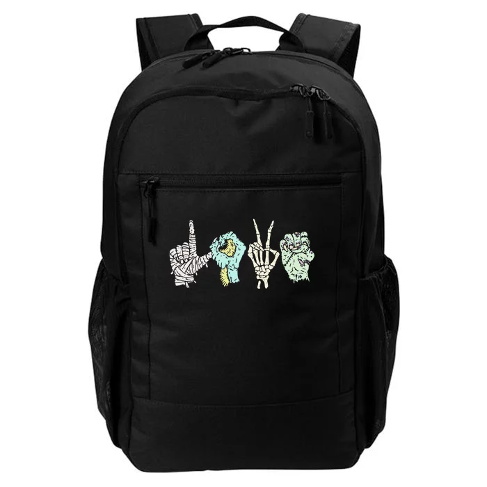 Monster Love Sign Language Daily Commute Backpack