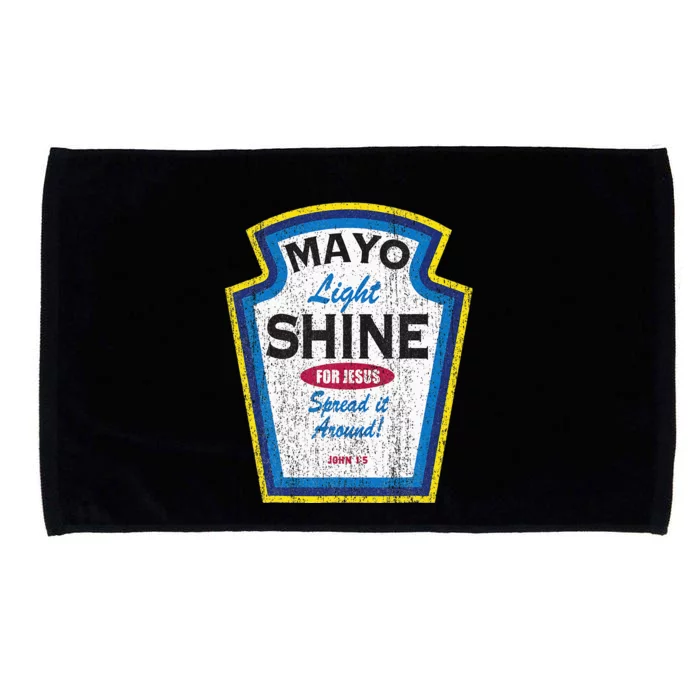 Mayo Light Shine Funny Christian Parody Microfiber Hand Towel