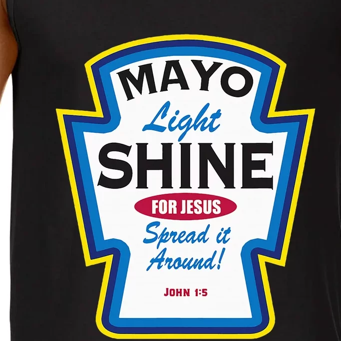 Mayo Light Shine Funny Christian Parody Comfort Colors® Tank Top