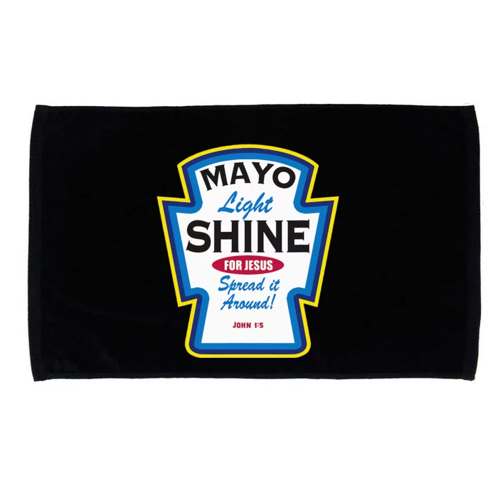 Mayo Light Shine Funny Christian Parody Microfiber Hand Towel