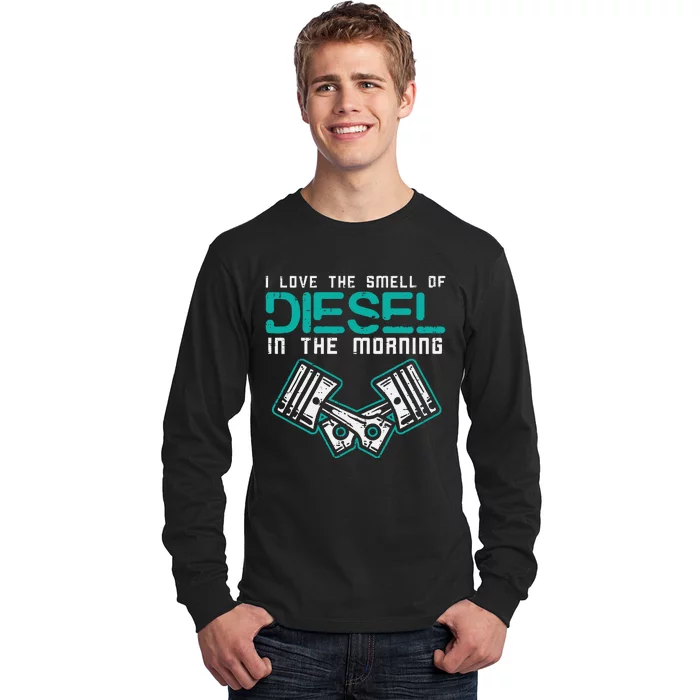 Mechanic Love Smell Of Diesel In Morning Long Sleeve Shirt