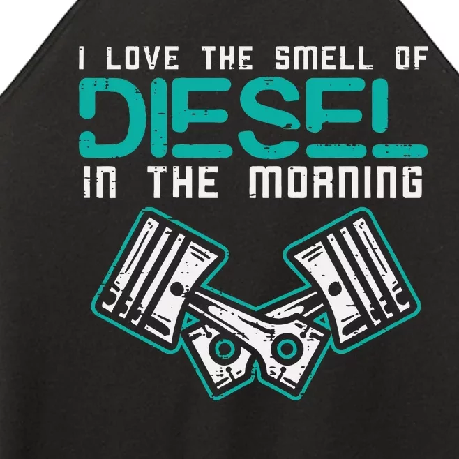 Mechanic Love Smell Of Diesel In Morning Women’s Perfect Tri Rocker Tank