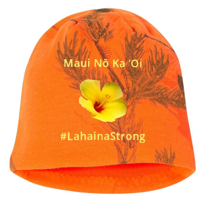 Maui Lahaina Strong Hawaii Strong Wildfire Support Kati - Camo Knit Beanie