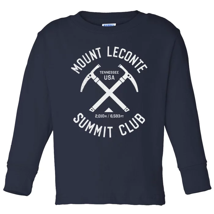 Mount LeConte Summit Club | I climbed Mount LeConte Toddler Long Sleeve Shirt