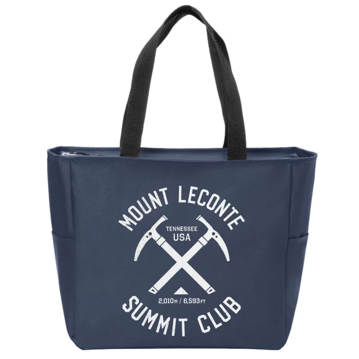 Mount LeConte Summit Club | I climbed Mount LeConte Zip Tote Bag