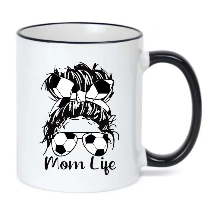 Mom Life Soccer Mom Black Color Changing Mug