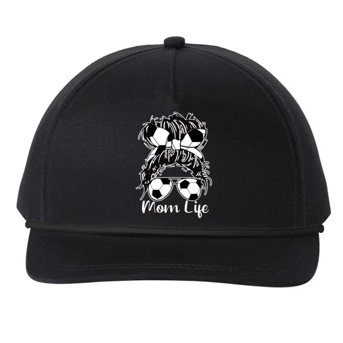 Mom Life Soccer Mom Snapback Five-Panel Rope Hat