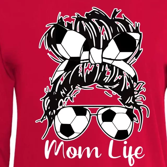 Mom Life Soccer Mom Womens Cotton Relaxed Long Sleeve T-Shirt