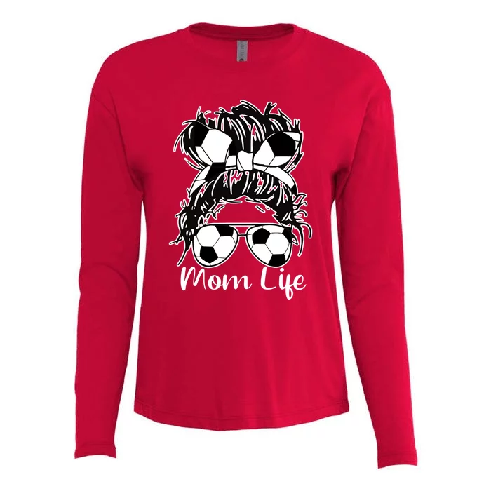 Mom Life Soccer Mom Womens Cotton Relaxed Long Sleeve T-Shirt