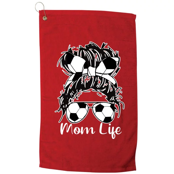 Mom Life Soccer Mom Platinum Collection Golf Towel