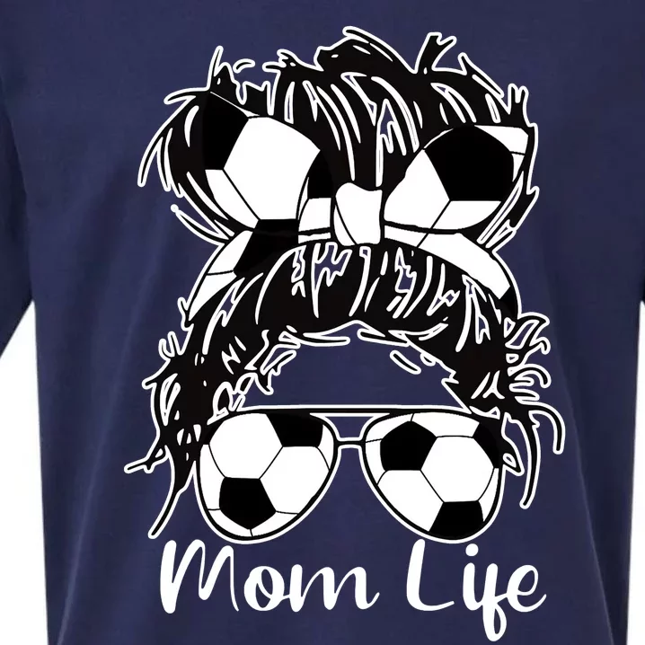 Mom Life Soccer Mom Sueded Cloud Jersey T-Shirt