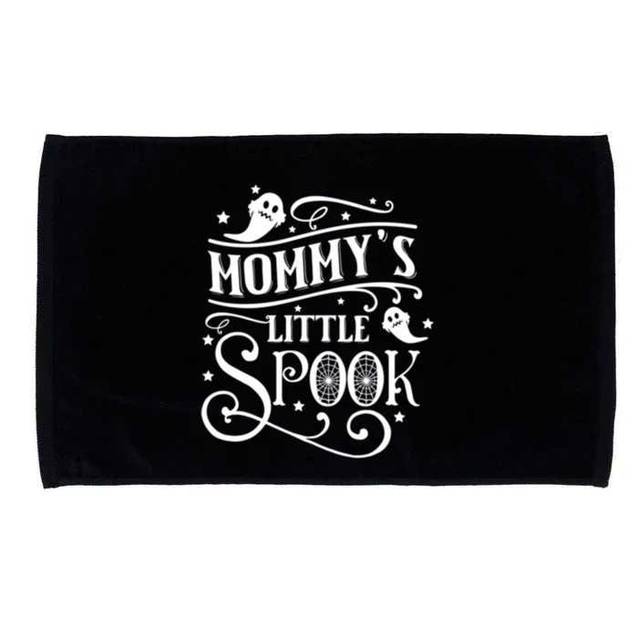 Mommys Little Spook Funny Halloween Gift Microfiber Hand Towel