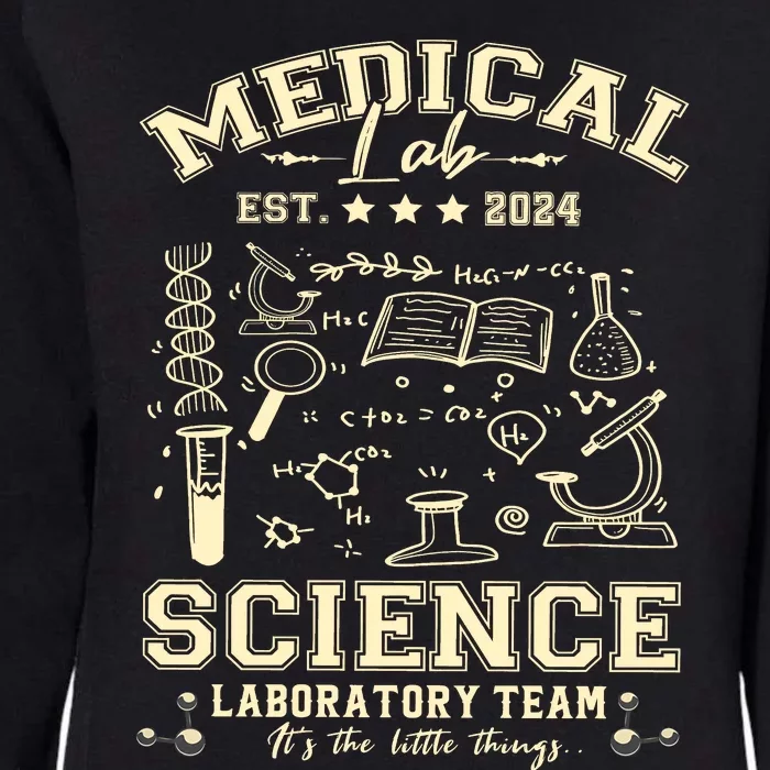 Medical Lab Science Team Est 2024 Womens California Wash Sweatshirt