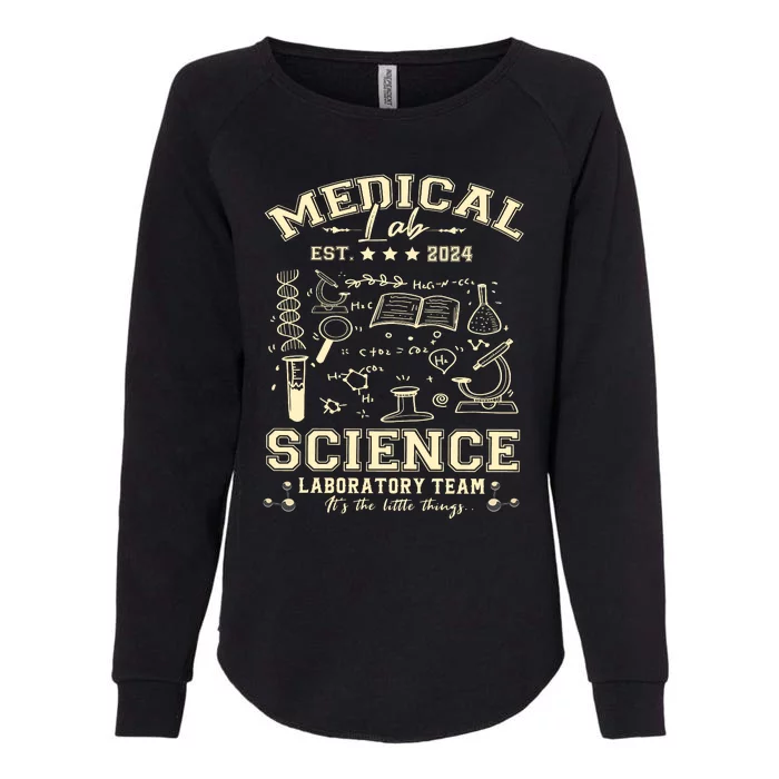 Medical Lab Science Team Est 2024 Womens California Wash Sweatshirt