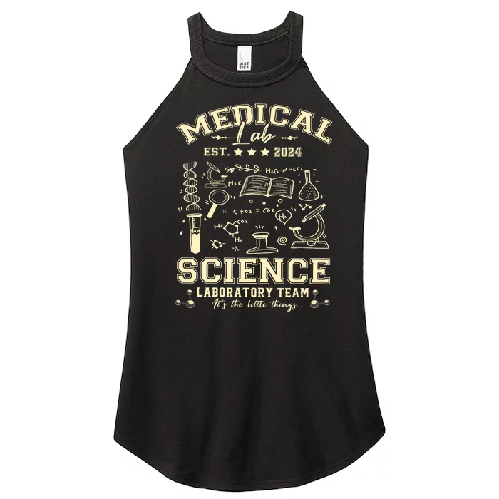 Medical Lab Science Team Est 2024 Women’s Perfect Tri Rocker Tank