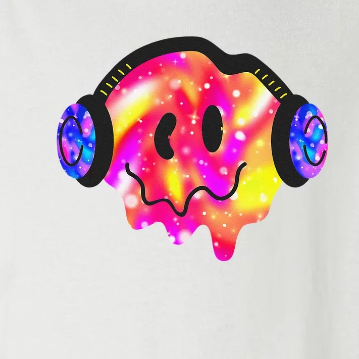 Music Lover Smiling Face Costume Happy Cute Headphone Smile Toddler Long Sleeve Shirt