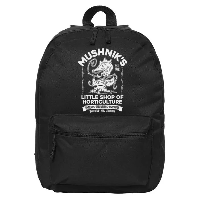 Mushniks Little Shop Of Horticulture Horror 16 in Basic Backpack