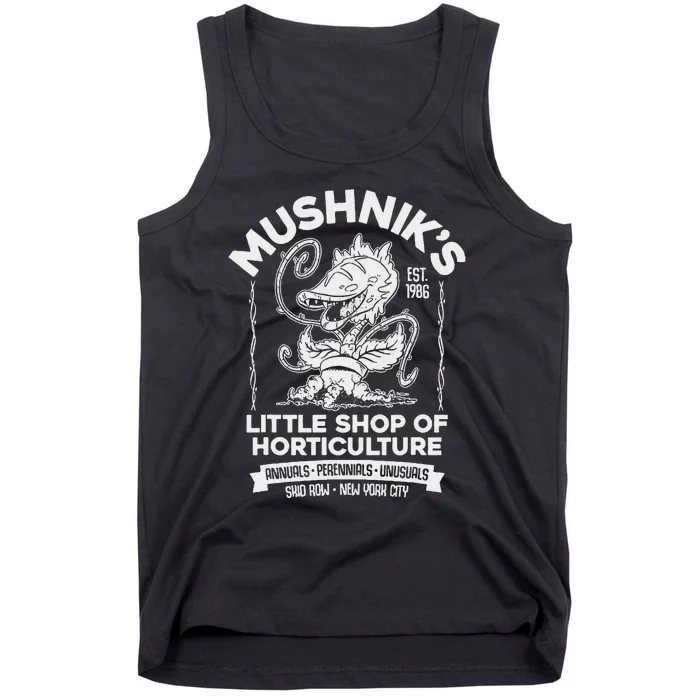 Mushniks Little Shop Of Horticulture Horror Tank Top