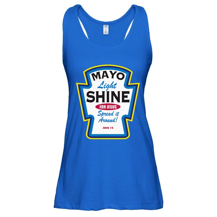 Mayo Light Shine Funny Christian Parody Ladies Essential Flowy Tank