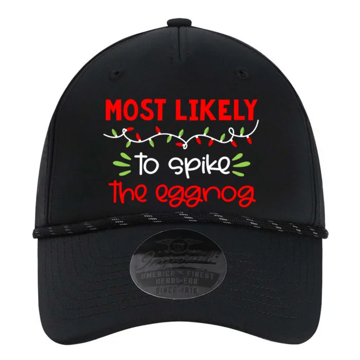 Most Likely To Great Gift Funny Matching Family Christmas Pjs Gift Performance The Dyno Cap