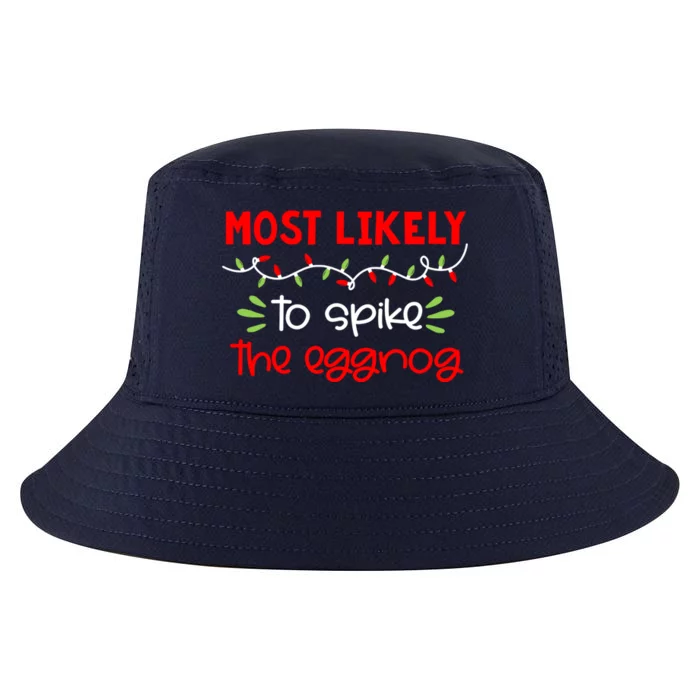 Most Likely To Great Gift Funny Matching Family Christmas Pjs Gift Cool Comfort Performance Bucket Hat